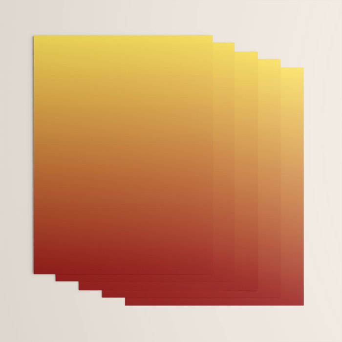 OMBRE RUST YELLOW COLOR Wrapping Paper Gallery Image 3