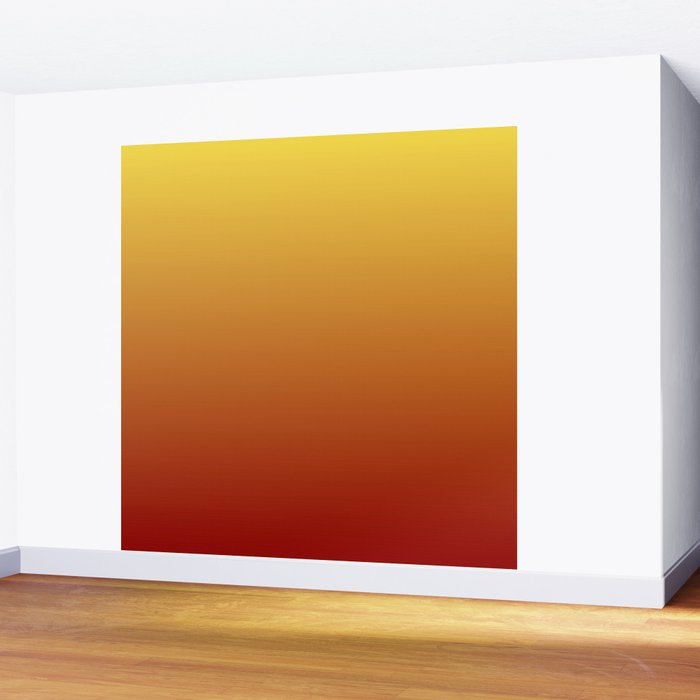 OMBRE RUST YELLOW COLOR Wall Mural Gallery Image 2