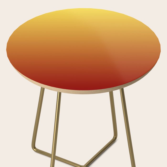 OMBRE RUST YELLOW COLOR Side Table Gallery Image 2