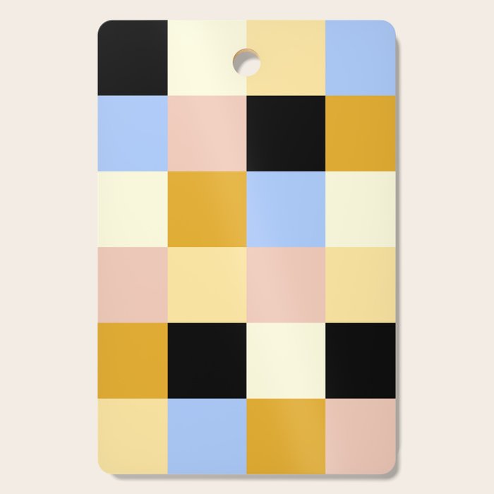 Bold Colorful Checks Pattern - Large XXXV Cutting Board Gallery Image 1