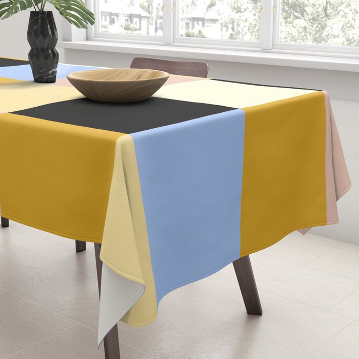 Bold Colorful Checks Pattern - Large XXXV Tablecloth Gallery Image 3