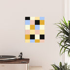 Bold Colorful Checks Pattern - Large XXXV Poster Gallery Image 2