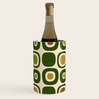 Mid Century Modern Modern Organic Shapes Pattern 321 Green Wine Chiller Gallery Image 3