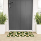 Mid Century Modern Modern Organic Shapes Pattern 321 Green Welcome Mat Gallery Image 3
