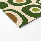 Mid Century Modern Modern Organic Shapes Pattern 321 Green Welcome Mat Gallery Image 2