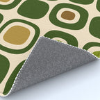 Mid Century Modern Modern Organic Shapes Pattern 321 Green Rug Gallery Image 4