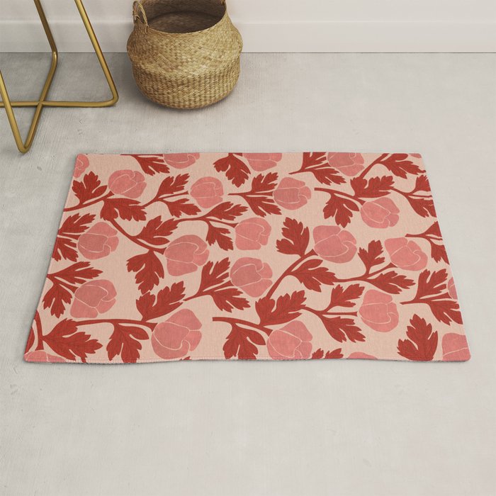 Roses pattern Rug Gallery Image 1