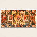 Borujerd Vintage Persian Tribal Rug Print Desk Mat Gallery Image 3
