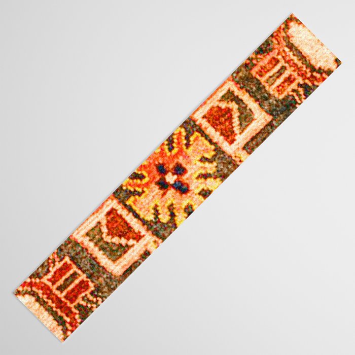 Borujerd Vintage Persian Tribal Rug Print Table Runner Gallery Image 3
