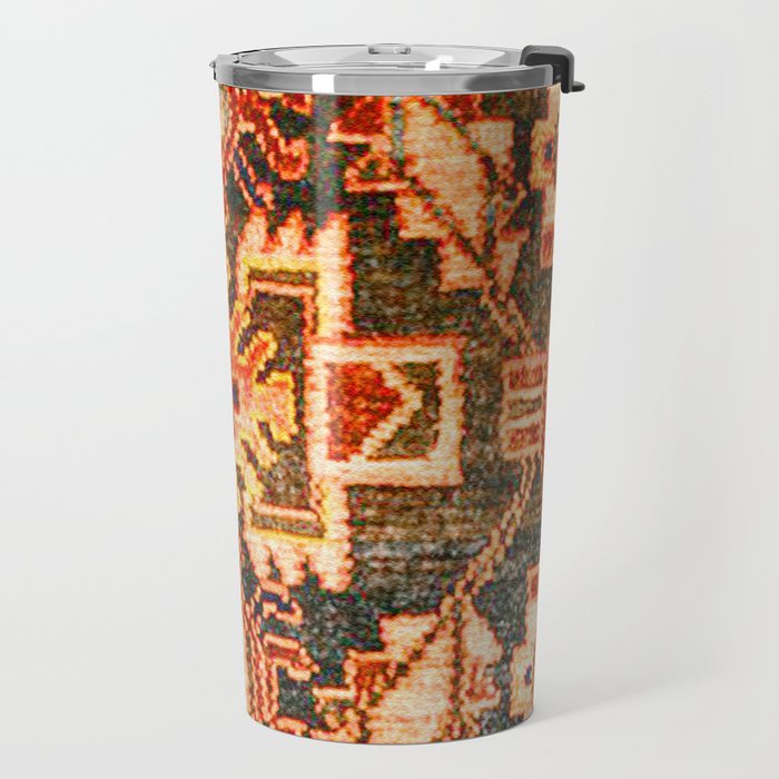 Borujerd Vintage Persian Tribal Rug Print Travel Mug Gallery Image 2