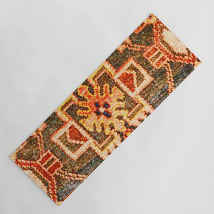 Borujerd Vintage Persian Tribal Rug Print Yoga Mat Gallery Image 1