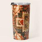 Borujerd Vintage Persian Tribal Rug Print Travel Mug Gallery Image 3