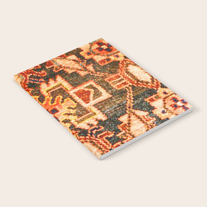Borujerd Vintage Persian Tribal Rug Print Notebook Gallery Image 2