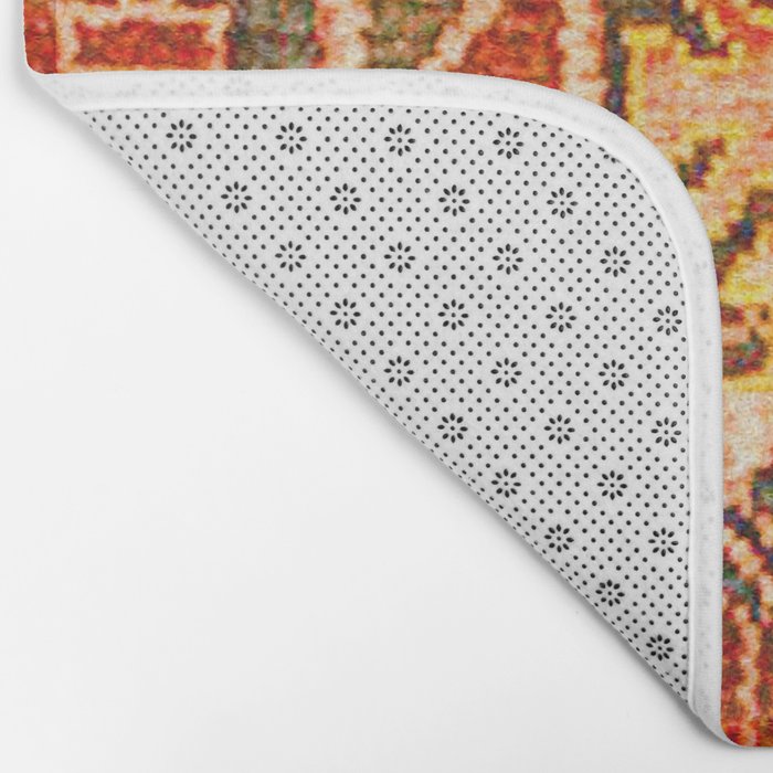 Borujerd Vintage Persian Tribal Rug Print Bath Mat Gallery Image 2