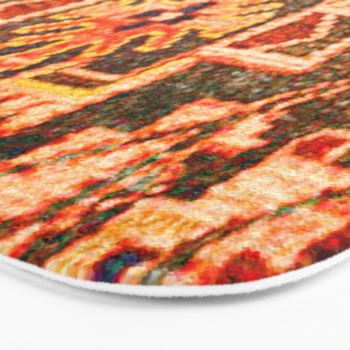 Borujerd Vintage Persian Tribal Rug Print Bath Mat Gallery Image 3