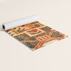 Borujerd Vintage Persian Tribal Rug Print Yoga Mat Gallery Image 2