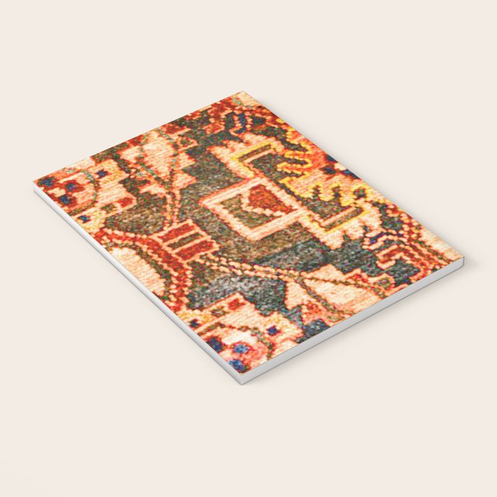 Borujerd Vintage Persian Tribal Rug Print Notebook Gallery Image 3