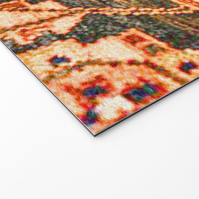 Borujerd Vintage Persian Tribal Rug Print Welcome Mat Gallery Image 2