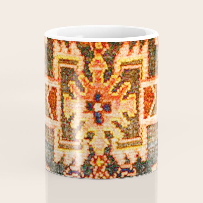 Borujerd Vintage Persian Tribal Rug Print Coffee Mug Gallery Image 4