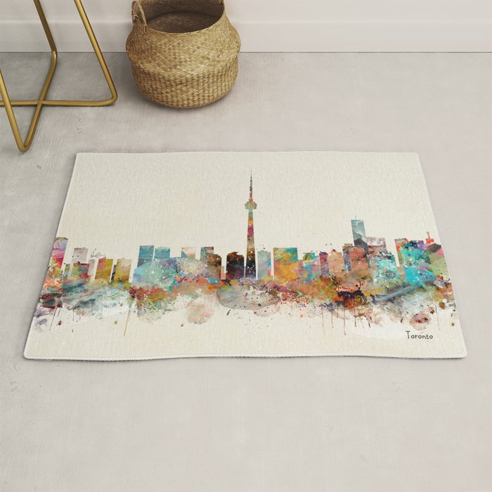 Toronto Ontario skyline Rug Gallery Image 1