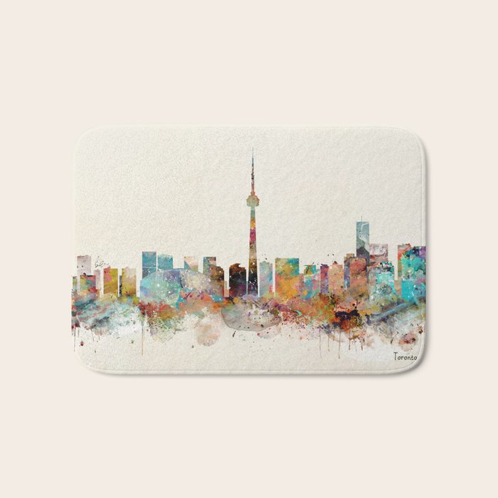 Toronto Ontario skyline Bath Mat Gallery Image 1