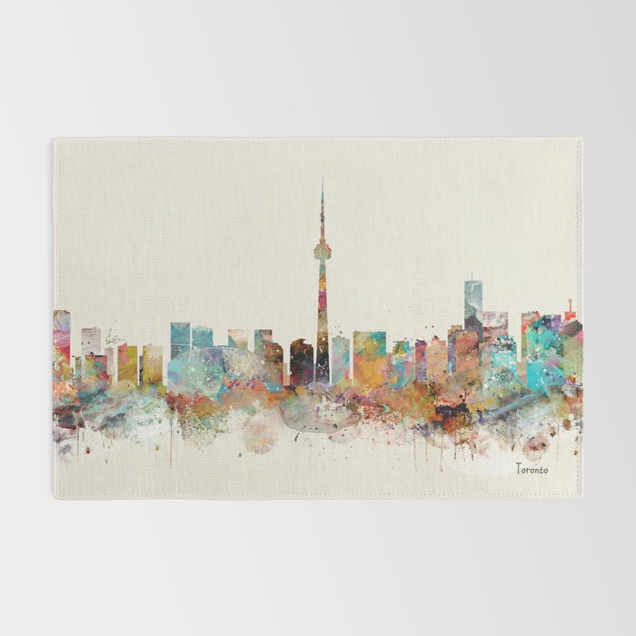 Toronto Ontario skyline Rug Gallery Image 2