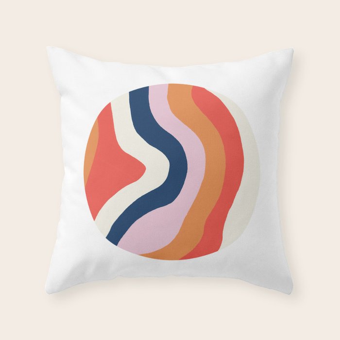 moab, canyon stripes Throw Pillow Gallery Image 1