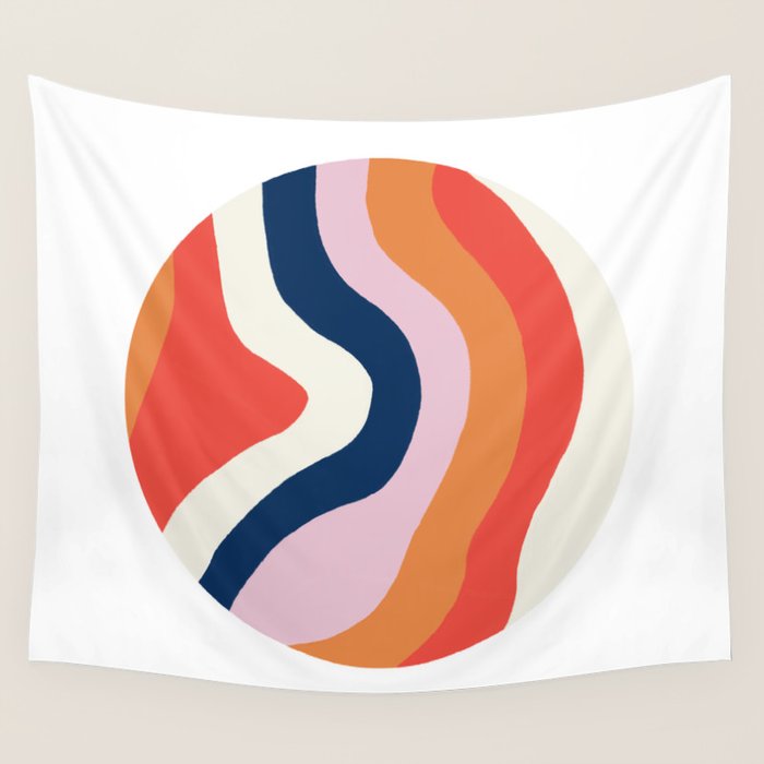 moab, canyon stripes Wall Tapestry Gallery Image 1