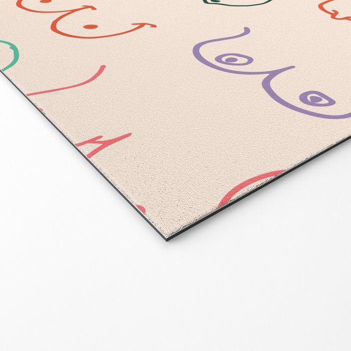 Pastel Boobs Drawing Welcome Mat Gallery Image 2
