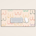 Pastel Boobs Drawing Desk Mat Gallery Image 1