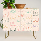 Pastel Boobs Drawing Credenza Gallery Image 1