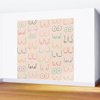 Pastel Boobs Drawing Wall Mural Gallery Image 2