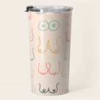 Pastel Boobs Drawing Travel Mug Gallery Image 3
