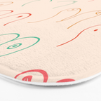 Pastel Boobs Drawing Bath Mat Gallery Image 3
