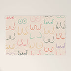 Pastel Boobs Drawing Welcome Mat Gallery Image 1