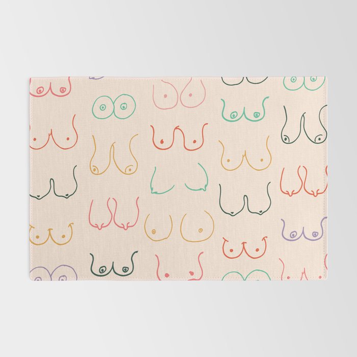 Pastel Boobs Drawing Rug Gallery Image 2