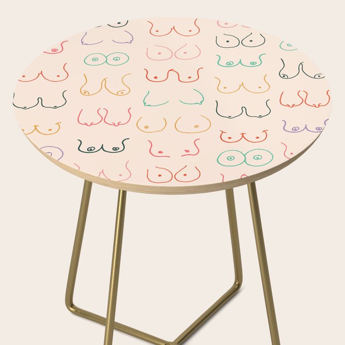 Pastel Boobs Drawing Side Table Gallery Image 2