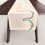 Pastel Boobs Drawing Table Runner Gallery Image 1