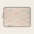 Pastel Boobs Drawing Laptop Sleeve Gallery Image 1