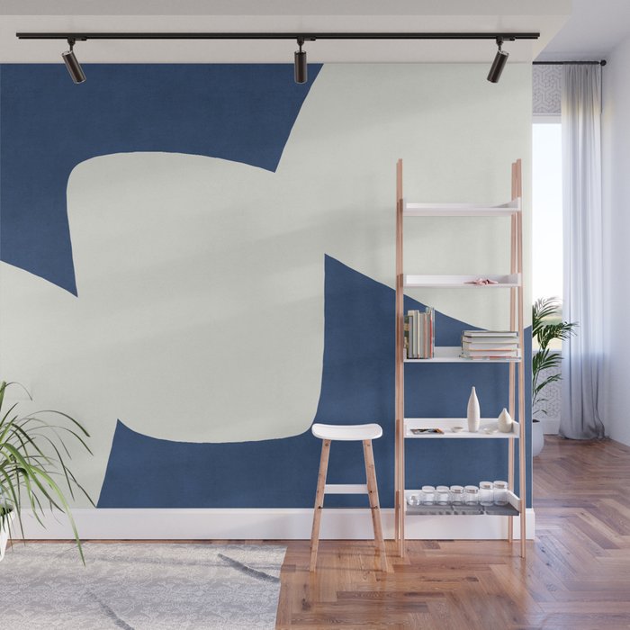 Minimal Shapes blue Wall Mural Gallery Image 1