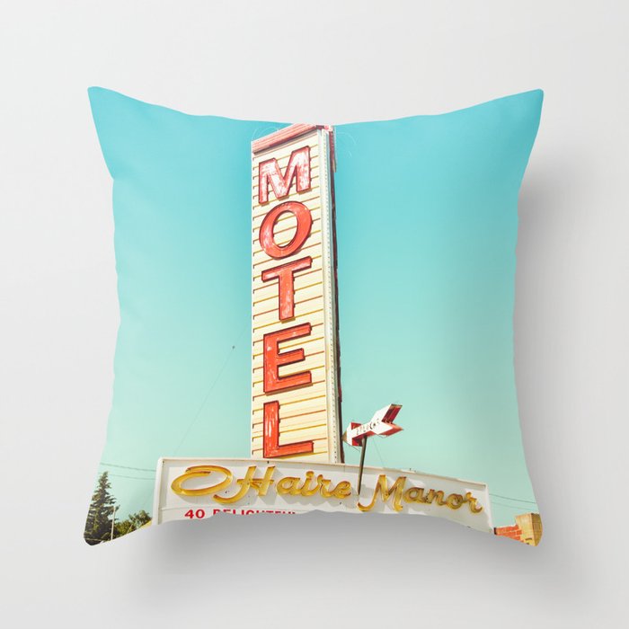 O'Haire Manor Motel Throw Pillow Gallery Image 6