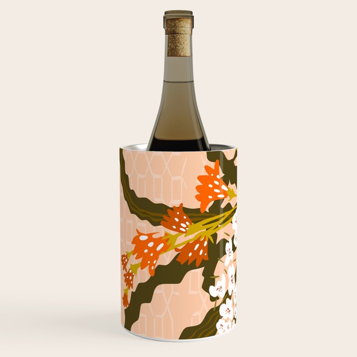 Matisse Flower Vase modern Illustration earthy colors Wine Chiller Gallery Image 2
