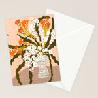 Matisse Flower Vase modern Illustration earthy colors Stationery Card Gallery Image 2