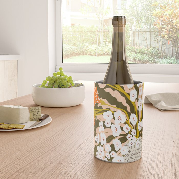 Matisse Flower Vase modern Illustration earthy colors Wine Chiller Gallery Image 4