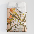 Matisse Flower Vase modern Illustration earthy colors Duvet Cover Gallery Image 6