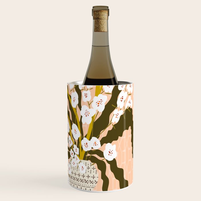 Matisse Flower Vase modern Illustration earthy colors Wine Chiller Gallery Image 3
