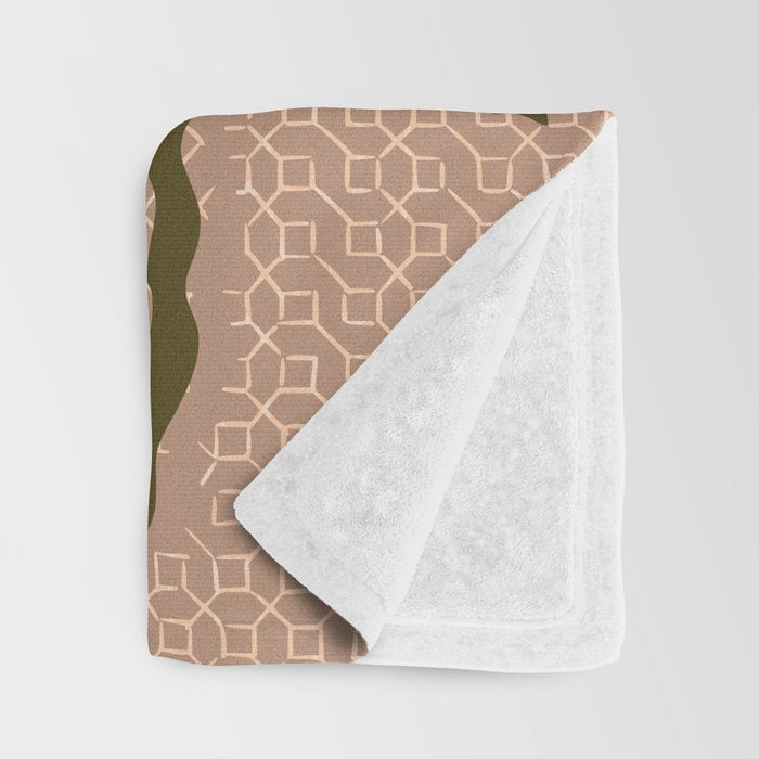 Matisse Flower Vase modern Illustration earthy colors Throw Blanket Gallery Image 3