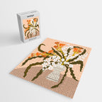 Matisse Flower Vase modern Illustration earthy colors Jigsaw Puzzle Gallery Image 2