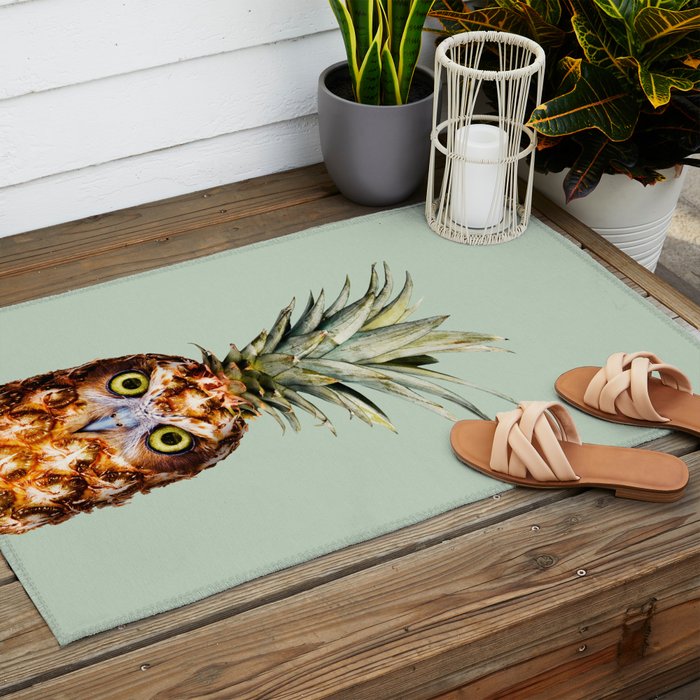 PINEAPPLE OWL Outdoor Rug Gallery Image 2