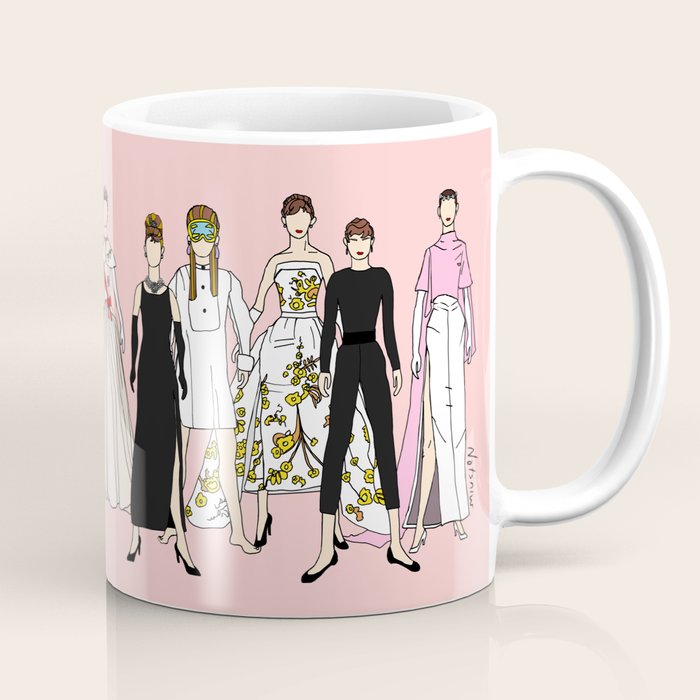Think Pink Outfits Fashion Audrey Coffee Mug Gallery Image 1